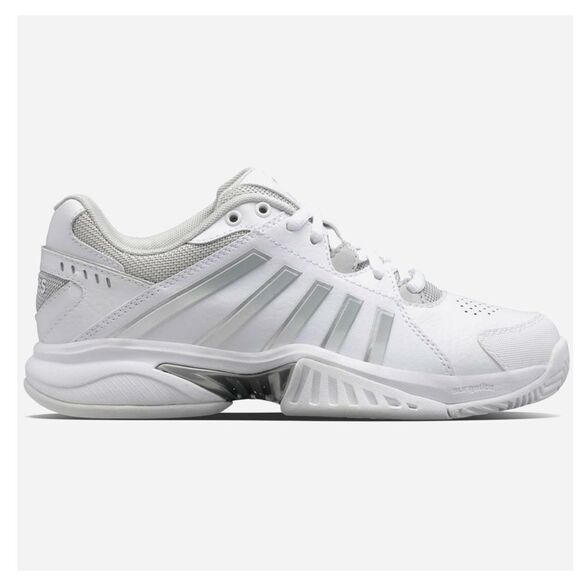 K-Swiss Women's Training Receiver V White and Gray Athletic Sneakers Size 7.5 - Picture 1 of 10